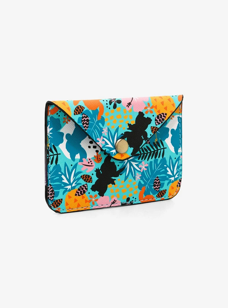 Disney Stitch Clear Crossbody Bag With Floral Cardholder