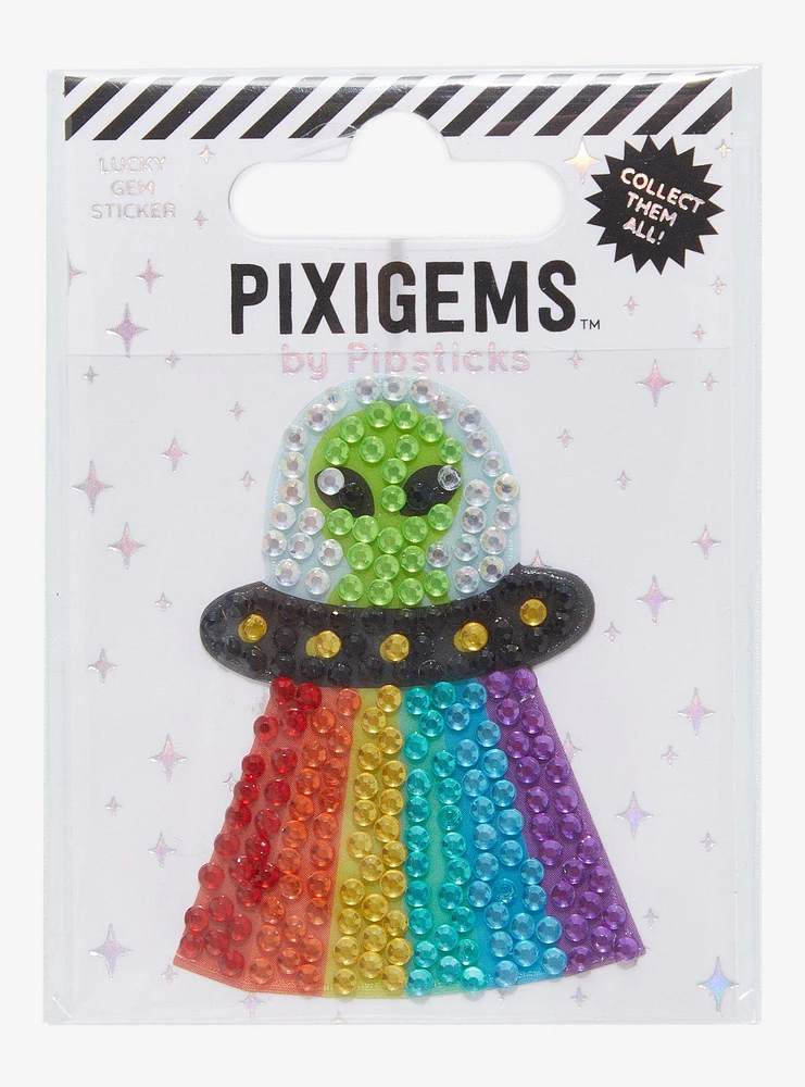 Pipsticks Rainbow Alien Pixigems Sticker