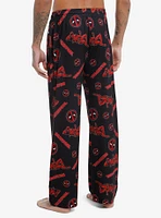 Marvel Deadpool Logo Pajama Pants