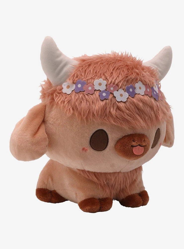 Birduyen Flower Crown Cow Plush