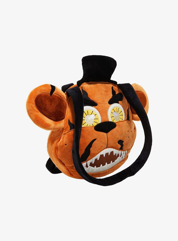 Five Nights At Freddy's Angry Freddy Face Plush Tote Bag