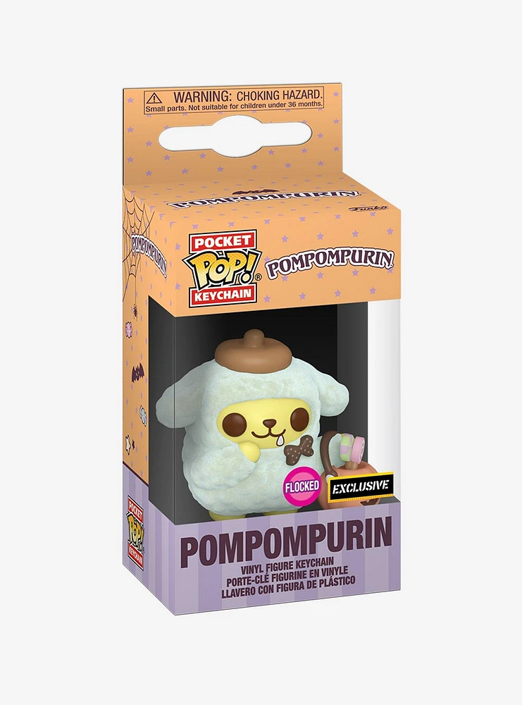 Funko Pompompurin Pocket Pop! Flocked Key Chain Hot Topic Exclusive