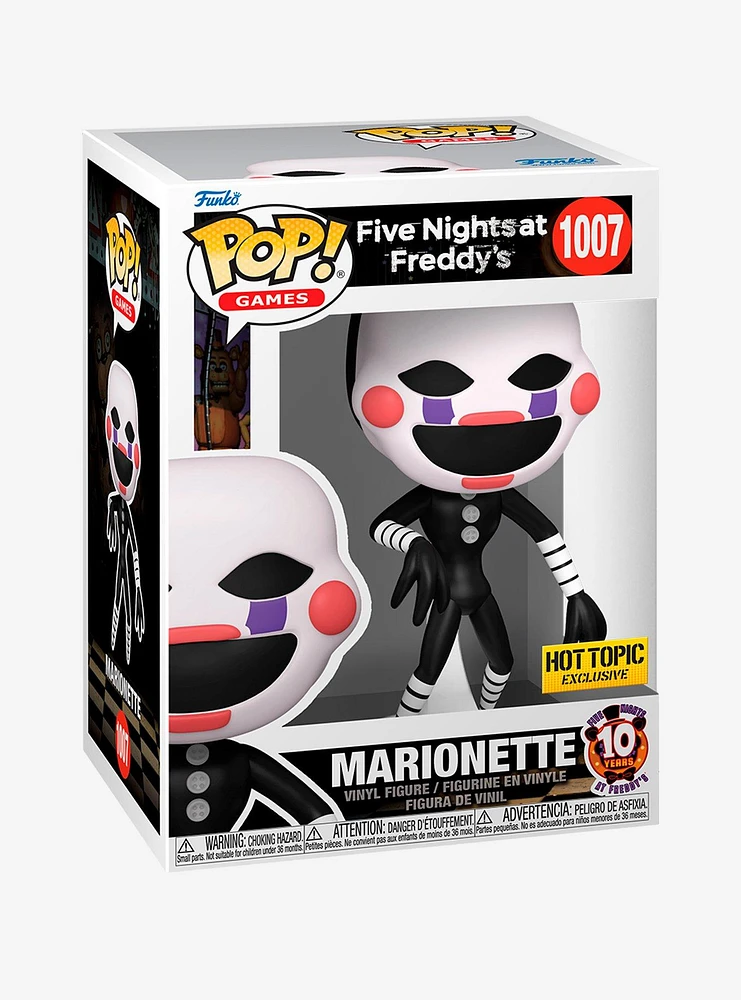 Funko Five Nights At Freddy's Pop! Games Marionette Vinyl Figure Hot Topic Exclusive