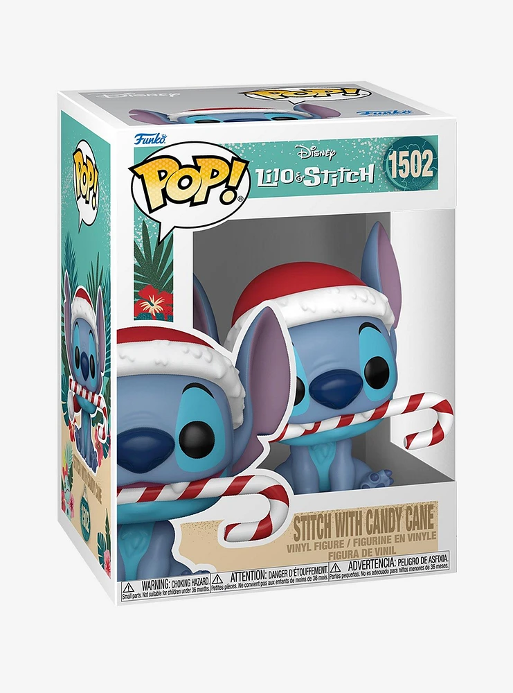 Funko Disney Lilo & Stitch Pop! Stitch With Candy Cane Vinyl Figure