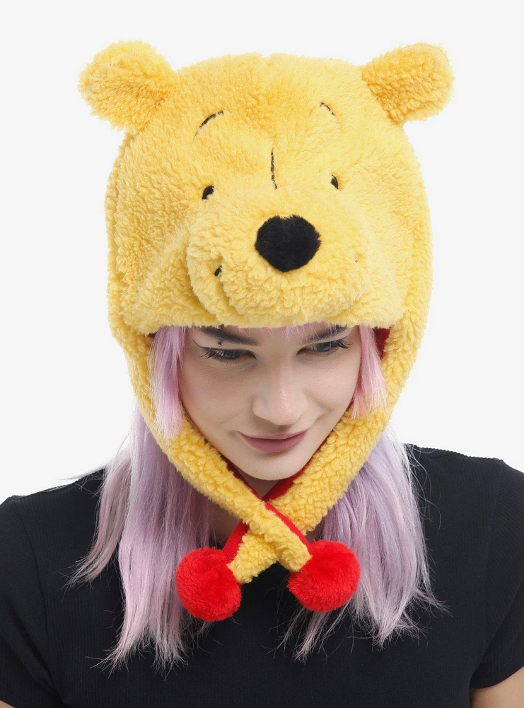 Disney Winnie The Pooh Sherpa Tassel Beanie