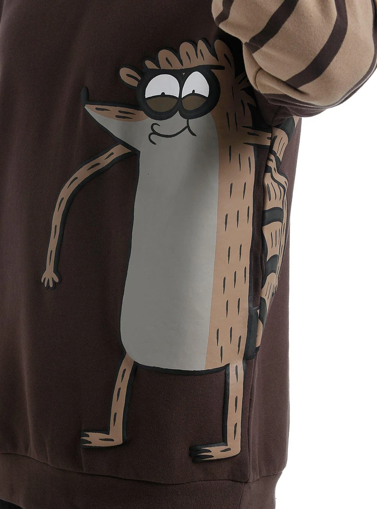 Regular Show Rigby Stripe Twofer Sweatshirt