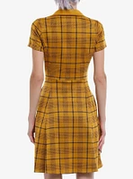 Her Universe Harry Potter Hufflepuff House Plaid Dress