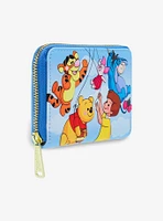 Loungefly Disney Winnie the Pooh Balloon Group Portrait Small Zip Wallet - BoxLunch Exclusive