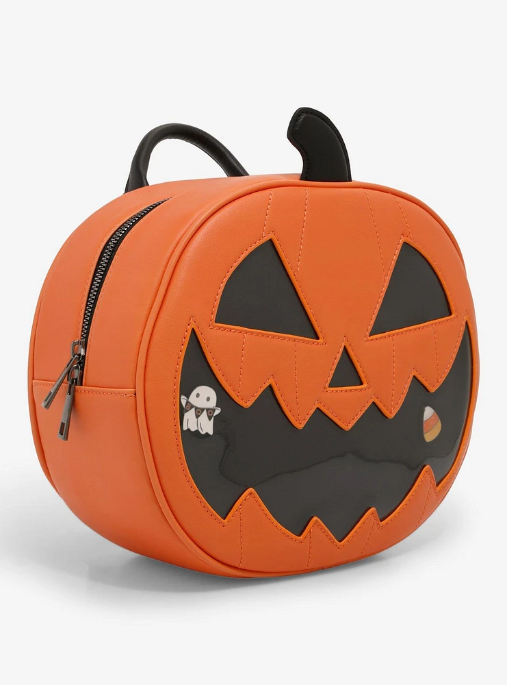 Pumpkin Figural Pin Collector Backpack