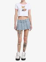 Sweet Society Baby Fox Pink Ringer Girls T-Shirt