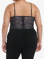 Thorn & Fable Floral Celestial Lace Girls Corset Top Plus