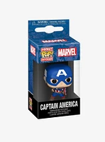 Funko Pocket Pop! Marvel Captain America Bobblehead Keychain