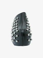 Azalea Wang Black Sphere Studded Clogs