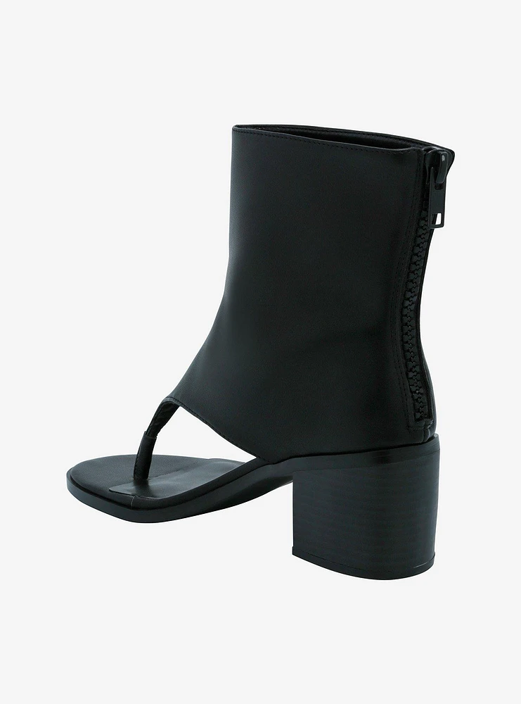 Azalea Wang Black Boot Sandals