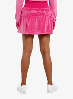 Hello Kitty Rhinestone Pink Velour Skirt