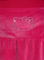 Hello Kitty Rhinestone Pink Velour Skirt Plus