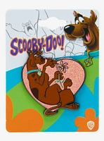 Scooby-Doo! Scooby Heart-Shaped Glitter Enamel Pin — BoxLunch Exclusive