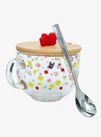 Studio Ghibli® Kiki's Delivery Service Jiji Lidded Glass Mug With Spoon