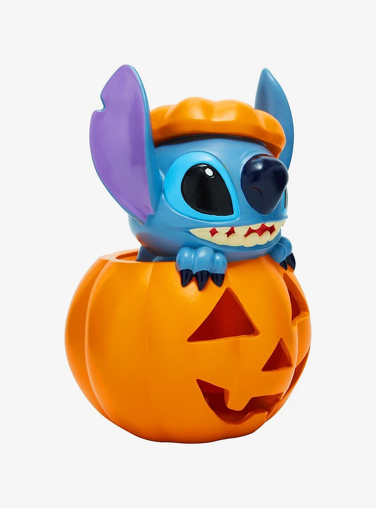 Disney Lilo & Stitch Pumpkin Stitch Light-Up Garden Statue