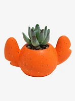 Disney Stitch Pumpkin Light-Up Faux Succulent Planter