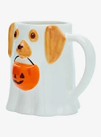 Dog Ghost Costume Figural Mug