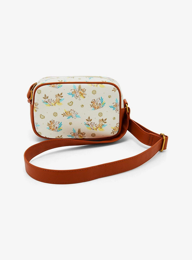 Loungefly Disney The Lion King Simba & Nala Camera Crossbody Bag