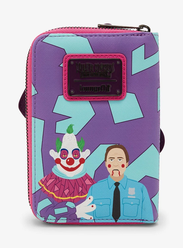 Loungefly Killer Klowns From Outer Space Jumbo Glow-In-The-Dark Zipper Wallet