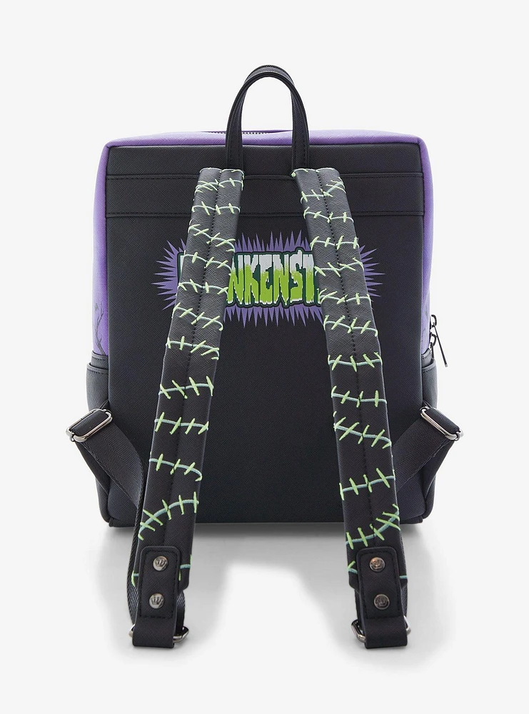 Loungefly Universal Monsters Frankenstein Glow-In-The-Dark Mini Backpack With Coin Pouch