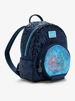 Loungefly Disney Hercules Hades Snow Globe Sequin Mini Backpack