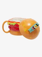 SpongeBob SquarePants Plankton Krabby Patty Figural Mug With Lid