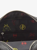 Loungefly Marvel Deadpool & Wolverine Split Logo Crossbody Bag