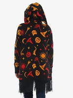 Her Universe Disney Hocus Pocus Dani Hooded Fringe Girls Cardigan