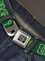 St. Patrick's Day Drinking Team Shamrocks Seatbelt Buckle Belt