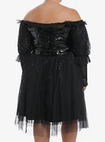 Beetlejuice Delores Lace-Up Dress Plus