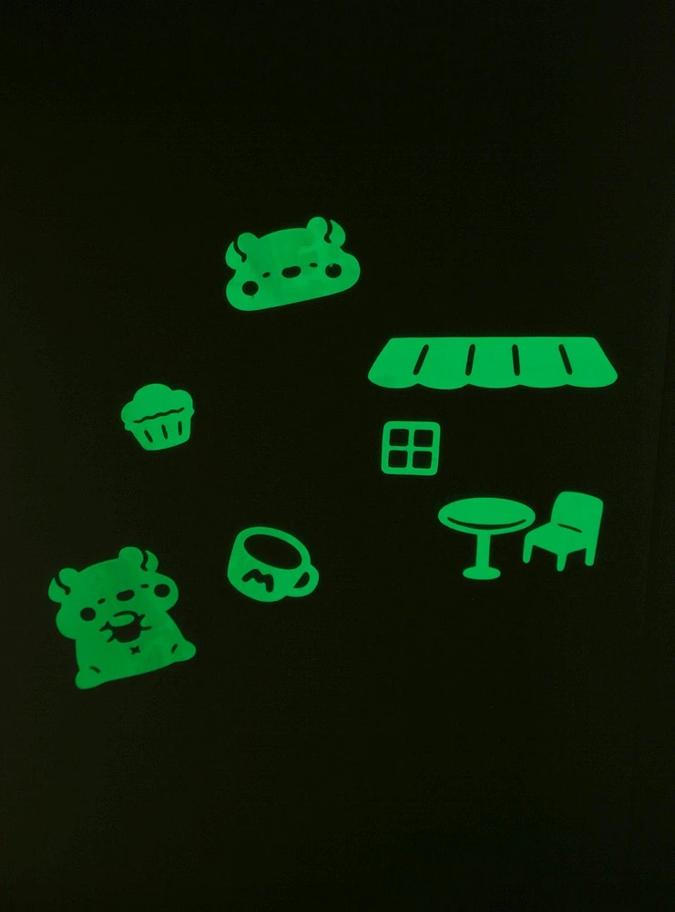 GloPlay X Muffin Corner Midnight Cafe Glow-In-The-Dark Wall Stickers