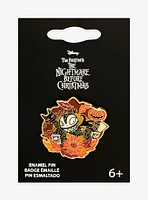 Loungefly Disney The Nightmare Before Christmas Scary Teddy Autumn Floral Enamel Pin — BoxLunch Exclusive