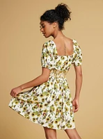 DreamWorks Shrek Sunflower Allover Print Smock Dress — BoxLunch Exclusive