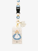 Disney Alice in Wonderland Floral Alice Allover Print Lanyard - BoxLunch Exclusive