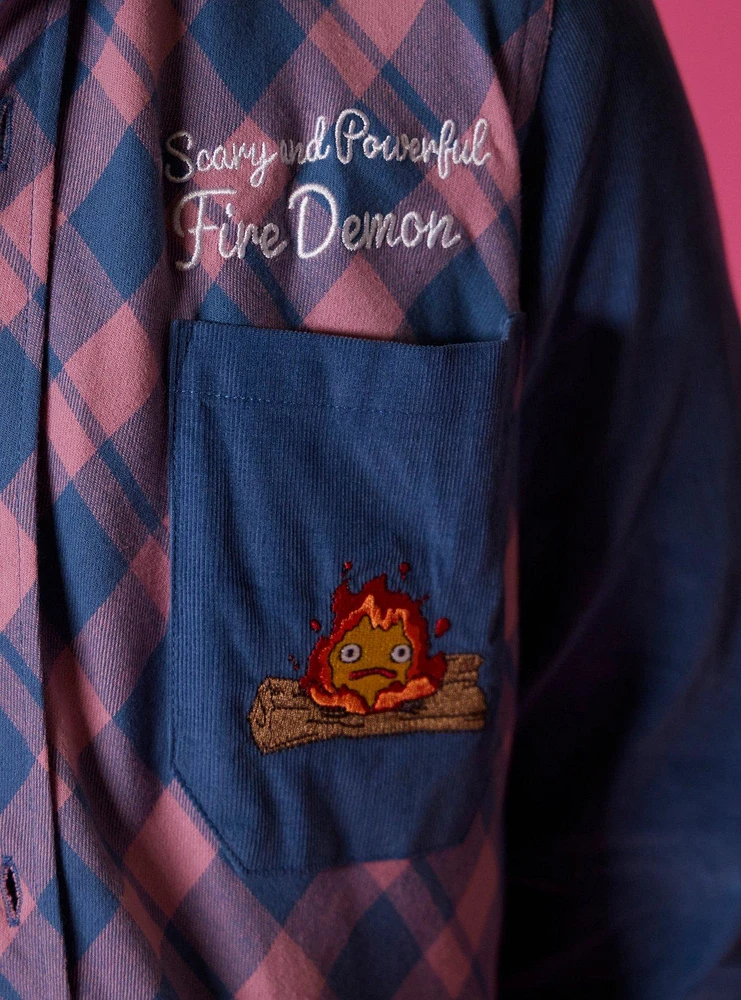 Our Universe Studio Ghibli® Howl's Moving Castle Calcifer Split Woven Button-Up