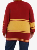 Harry Potter Gryffindor Varsity Girls Cardigan Plus