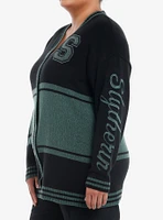 Harry Potter Slytherin Varsity Girls Cardigan Plus