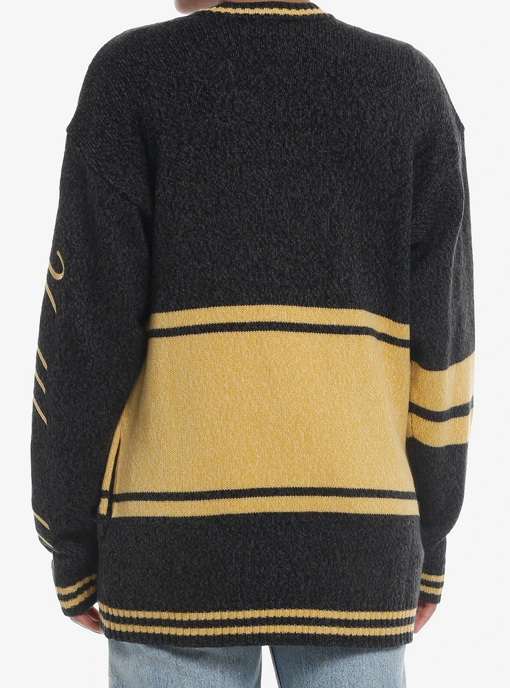 Harry Potter Hufflepuff Varsity Girls Cardigan