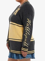 Harry Potter Hufflepuff Varsity Girls Cardigan Plus