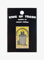 King Of Trash Raccoon Tarot Card Enamel Pin By Thiago Correa