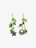 Thorn & Fable Mushroom Leaf Mismatch Earrings