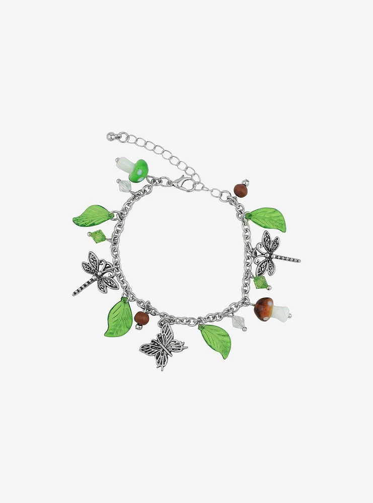 Thorn & Fable Mushroom Dragonfly Bracelet Set