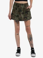 Social Collision Camo Star Zip-Off Maxi Skirt