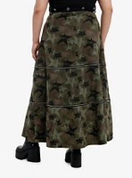 Social Collision Camo Star Zip-Off Maxi Skirt Plus