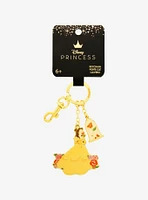 Disney Beauty and the Beast Belle & Rose Multi-Charm Keychain - BoxLunch Exclusive