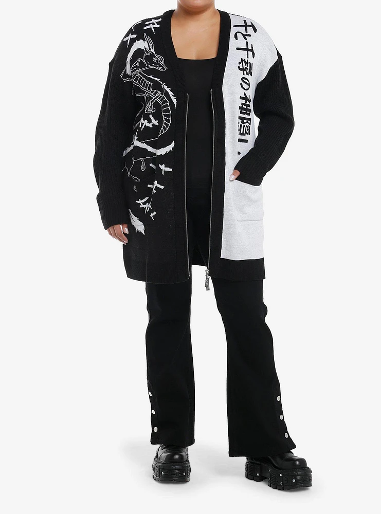 Her Universe Studio Ghibli® Spirited Away Haku Girls Long Zipper Cardigan Plus